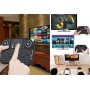 Elementkeyboard - RBG1 - Mini Handheld Toetsenbord + Muis - RBG - Verlichte Toetsen - Geschikt voor o.a. Smart TV / Android / PC