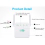 DrPhone WR1 - Wifi Versterker / Range Extender- 300mbps - 2.4Ghz - 30 Meter - High Speed Repeater - Antenne Hotspot - Zwart