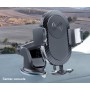DrPhone QC2 - Qi Wireless Oplader Auto + 2 Poorten Autolader + Micro USB kabel - Telefoon houder - Handsfree Bellen 