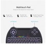 ElementKeyboard RBG2 - Draadloze toetsenbord - Touchpad - LED - Wireless Keyboard voor o.a. Smart TV / Android
