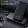 DrPhone Essager X2 – Powerbank – 20000 mAh- Supercharge – Fastcharge – Reizen – Zwart