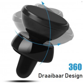 DrPhone A2 - Magnetische Smartphone Houder- Ventilatierooster Houder voor  Mobiel + 2 Metalen Plakkers - Rosegoud