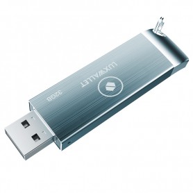 LUXWALLET - XPRO3 - USB 3.0 - 256GB Telescopisch Uitschuifbaar USB-Stick - High Speed Opslag - Grijs