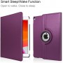 DrPhone iPad 9.7 2018 2017 / iPad Air 1/2 Case - 360 graden draaibare beschermhoes met automatische slaapstand - Paars