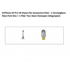 DrPhone SX Pro V6 Stylus Pen Accessoire Pack - 1 Vervangbare Fijne Punt Disc + 1 Fiber Tip ( Geen Styluspen inbegrepen)