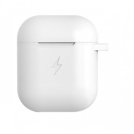 DrPhone PowerCase - Airpods Oplaadcase - Qi Lader - Airpods 1 / 2 - Draadloos Opladen - Wit