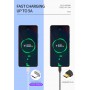 DrPhone iCON - 36W 2 Poort Fast Charge Oplader Stekker + 2 Meter USB-C Oplaadkabel - 5A Type-C Kabel - Wit