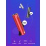 DrPhone – 2 in 1 Gun Splitter – Lightning + 3.5mm AUX Jack - Muziek + Bellen + Opladen - Voor Apple apparaten – Rose Goud