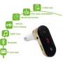 DrPhone FM8 – Bluetooth FM Speler Auto MP3 – Carkit Autolader – Micro SD + USB Stick - AUX 3.5mm – Handsfree Bellen – Rose Goud