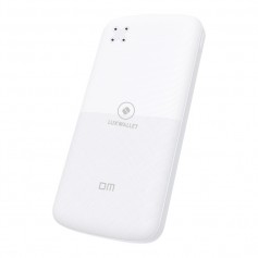 LUXWALLET DM1 - 10000 MAH Powerbank - 37Wh 5V 2.1A - Geschikt voor vliegtuigen - Input USB-C + Micro USB - Wit
