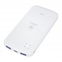 LUXWALLET DM1 - 10000 MAH Powerbank - 37Wh 5V 2.1A - Geschikt voor vliegtuigen - Input USB-C + Micro USB - Wit
