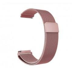 DrPhone Universele Magnetische Milanese Armband - 22mm - 46mm - RVS Horlogeband - Rosegold