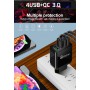 DrPhone Q3 4 Poorten Thuislader - USB 3.1A + QC 3.0 Qualcom - Oplader - Geschikt voor Tablets / Smartphones - Wit