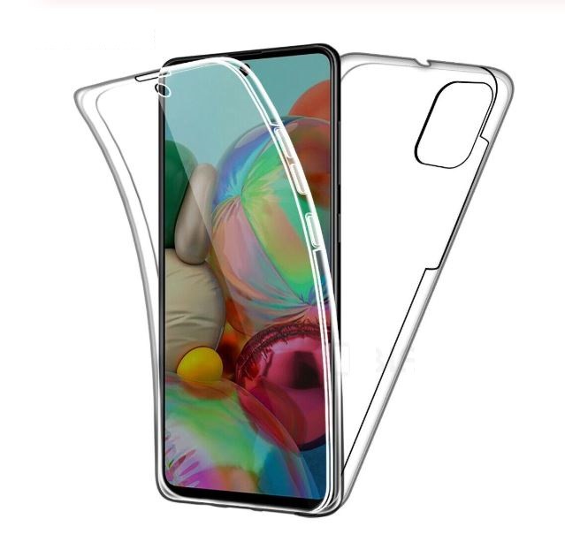 Verdachte Portret Sandy DrPhone S20+ (Plus) Dual TPU Case - 360 Graden Cover - Voor en Achter  Volledig Bescherming - Transparant ( Geen Stippels)