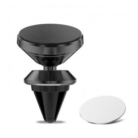 DrPhone A5 Flex – Universele Magnetische Air Vent Houder – 360graden draaibaar – Ventilatierooster houder – Zwart