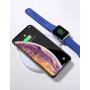DrPhone REFORM® - Inschuifbare 2 in 1 Wireless Qi Lader – Reislader voor Apple Watch 4 / 5 & o.a iPhone 11 / iPhone 11 Pro