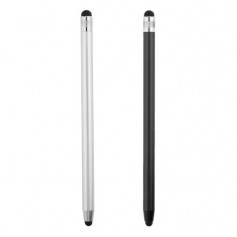 DrPhone SX V9 Metalen Stylus Pen - Dubbele Tips Capacitief Touchscreen – Universeel - Zwart