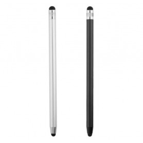 DrPhone SX V9 Metalen Stylus Pen - Dubbele Tips Capacitief Touchscreen – Universeel - Zilver
