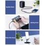 DrPhone - SC1 Type-C naar 3.5MM AUX Headphone Jack - Oordoppen - 100% Compatibiliteit o.a Note 10 / S20 - Zwart
