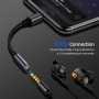 DrPhone - SC1 Type-C naar 3.5MM AUX Headphone Jack - Oordoppen - 100% Compatibiliteit o.a Note 10 / S20 - Zwart