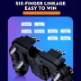DrPhone GX5 GameController Voor Smartphones – Joystick Trigger – Ventilatie Koeling - Fortnite – PUBG – Call Of Duty - Rood