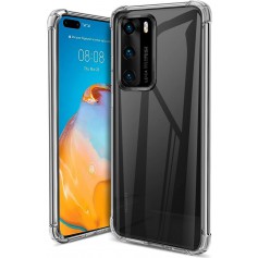 DrPhone Huawei P40 TPU Hoesje - Siliconen Bumper Case met Verstevigde randen – transparant