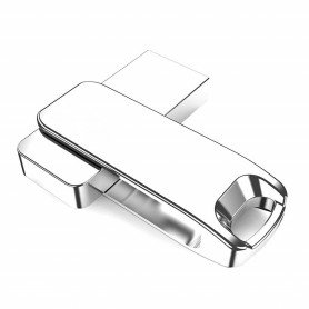 DrPhone LUXWALLET MINI Metal USB 2.0 Flash Drive - 480 Mbit/s – Memory Stick – 16GB – Keychain & Rotatie