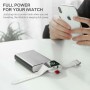 DrPhone FUSION® - Draadloze iWatch lader - Apple Watch oplader + LUXWALLET Powerbank 10.000 Mah - Wireless Travel Kit