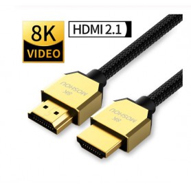 DrPhone MOSHOU Series HDMI naar HDMI 2.1 Kabel - 8K 60Hz - 4K 120Hz - 48Gbps - Ultra Hoge Snelheid - HDR 10 & eARC – 3 Meter