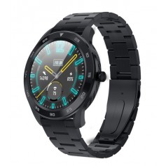 DrPhone Model X - Bluetooth Smartwatch Met Belfunctie - Microfoon - Stappenteller - Luxe Horloge - Sporthorloge - Zwart