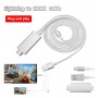 DrPhone HD1 - Lightning HDTV Kabel - HDMI Adapter + Kabel - Plug & Play - Unierseel Voor Apple iPhone en iPad - Wit