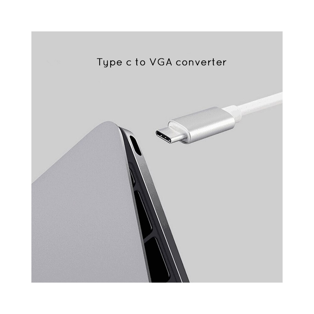 3m USB C Naar VGA Kabel, 1920x1200/1080p USB Type Video Adapter Kabel Thunderbolt 3 Compatibel Laptop Naar Vga Monitorprojector Dp Alt Mode Hbr2 Zwart Cdp2vga3mbnl