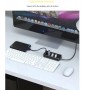 DrPhone AH1 Aluminium 4-poorten USB 3.0 Hub met Aan/Uit Schakelaars - 5Gbps - Splitter - Zwart