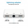 DrPhone SOUND2 - 3 in 1 Lightning Splitter / Adapter – Lightning AUX 3.5mm Jack - Audio & Opladen (2.4A) - Voor iPhone en iPad