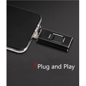 DrPhone EasyDrive - 16GB - 4 In 1 Flashdrive - OTG USB 3.0 + USB-C + Micro USB + Ligtning iPhone - Android - Tablet Opslag