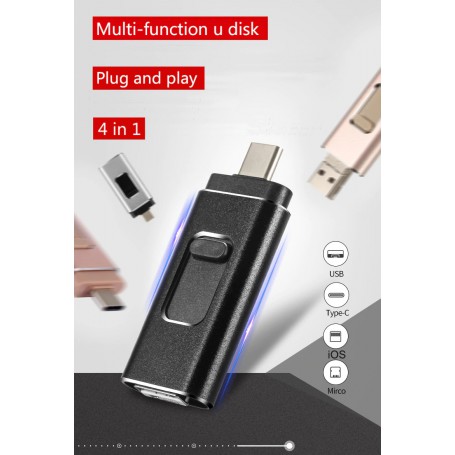DrPhone Flash Clé Drive C 4 en 1 - Clé USB 512 Go - Clé USB - OTG