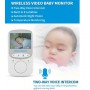 DrPhone Baby Video Monitor 2.4Ghz - 2.4 Inch Draadloos Babyfoon - 360 ° draaibaar - Intercom - Nachtzicht