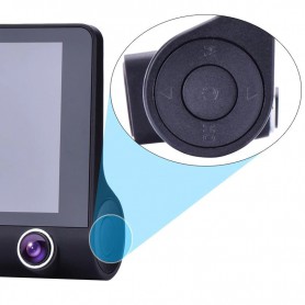 DrPhone DASH2 - DashCam Video CarDVR – Nachtzicht - 3 Lens HD Camera & Video – 5MP – 4inch HD Display – Achteraanzicht