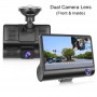 DrPhone DASH2 - DashCam Video CarDVR – Nachtzicht - 3 Lens HD Camera & Video – 5MP – 4inch HD Display – Achteraanzicht