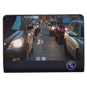 DrPhone DASH2 - DashCam Video CarDVR – Nachtzicht - 3 Lens HD Camera & Video – 5MP – 4inch HD Display – Achteraanzicht