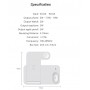 DrPhone 4 in 1 Draadloze Oplader – Fast Charge Oplaadstation voor Watch Series 4/5 AirPods Pro / 2 & Pencil – Wit