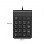 DrPhone MBNT Mini USB 2.0 Bedraad Numeriek Toetsenbord - 18 Toetsen - Zwart