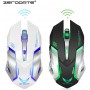 DrPhone ZDX Draadloze Gamingmuis - Oplaadbare Wireless Semi-Ergonomisch Optische Muis – 2400 DPI met 600 mAh-batterij - Wit