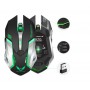 DrPhone ZDX Draadloze Gamingmuis - Oplaadbare Wireless Semi-Ergonomisch Optische Muis – 2400 DPI met 600 mAh-batterij - Wit