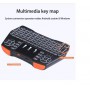 DrPhone VTI8+ Wireless Toetsenbord + Touchpad met Backlit - RF 2.4G Draadloos – QWERTY + muis + multimediabediening + DPI