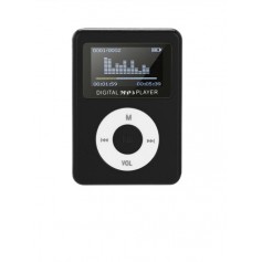 DrPhone X4 Mp3 Mini voor KIDS – Music Player – Led – Aux – Usb – Lcd Sn Display – Muziek Media Speler- Zwart