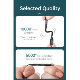 DrPhone - MCD USB-IF Certificatie - Type C naar 3.5mm DAC HIFI Audio Kabel + Bellen / Muziek / Volume Controle