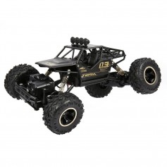 DrPhone RCX - RC Auto - 1:16 - 4WD - Off Road - Remote Control Auto met Accu - Aluminium Materiaal met Veren - Zwart