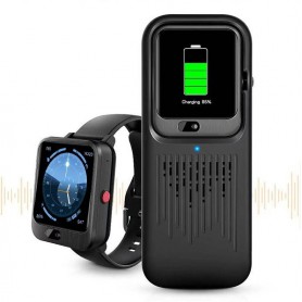DrPhone SW2 Pro + Speaker - Smartwatch 1.54 inch – 4G – WIFI - GPS - Video Call Met 1200Mah - HD Camera - Zwart