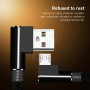 DrPhone D9 Lightning Dubbele 90° Haakse Nylon Gevlochten 2.4A kabel – 2 Meter -Datasynchronisatie & Snel opladen – Zwart